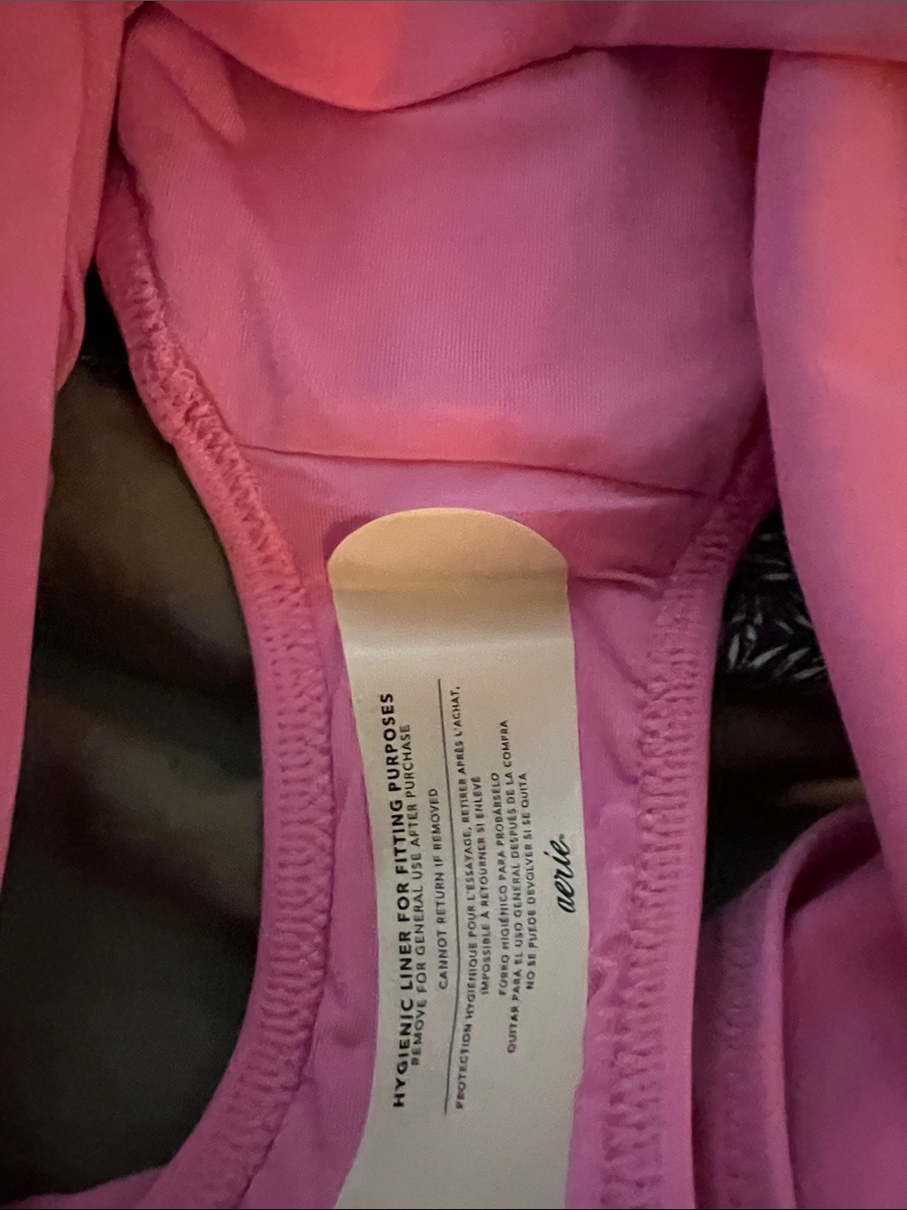 aerie Crossover Pink high waisted Bikini Bottom - Picture 4 of 5